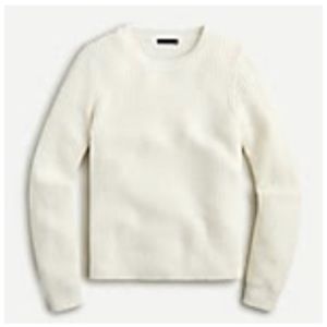 J.crew Fisherman Crewneck Sweater Ivory Medium